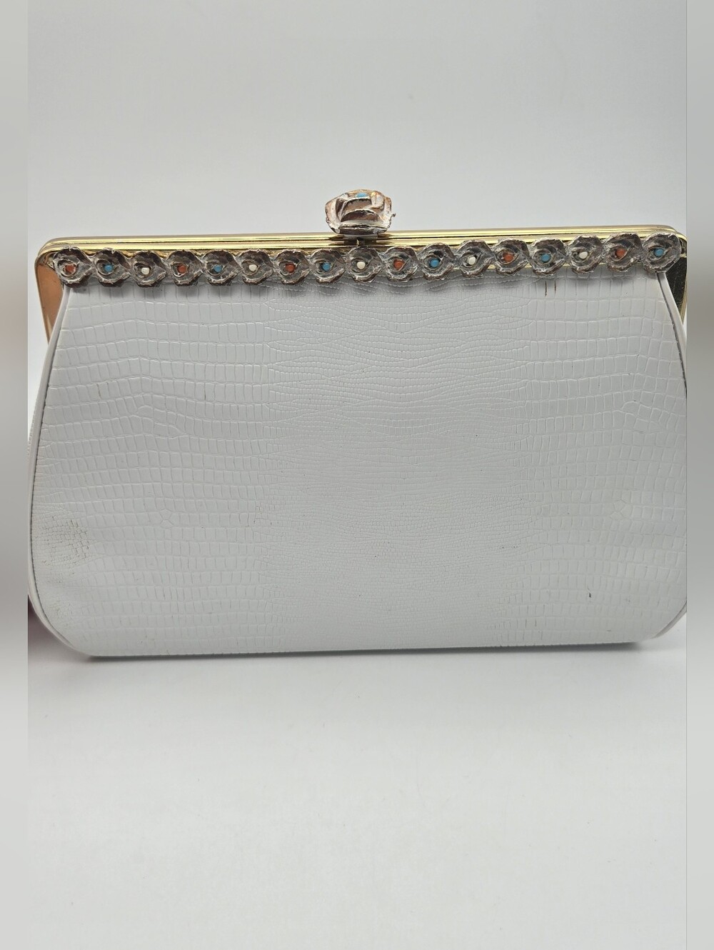 Harry Levine Clutch Purse With Kisslock Pouch